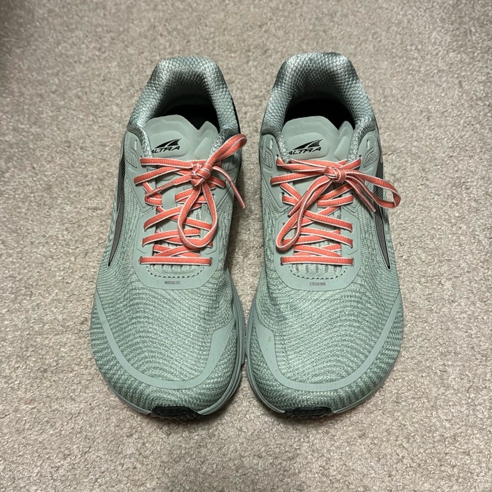 Altra Torin 5 Road Running Shoes Size 8.5 Womens Green Lace Up Sneakers Ego Max